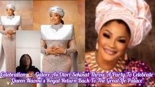 Celebration Galore As Olori Sekinat Throws A Party  For Queen Naomis Royal Return  To The Palace