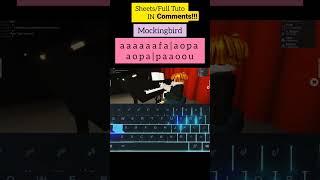 Mockingbird Easy Roblox Piano Tuto