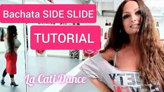 BACHATA Dance Tutorial ️ easy SIDE - SLIDE -combination - La Cati Dance #bachata #dance #dancevideo