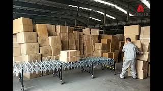 Flexible Roller Conveyor For Easy Transportation of Goods in Warehouse