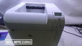 Como tirar leitura de contagem de páginas na impressora HP LASERJET P4014N .