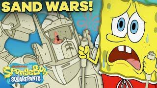 SpongeBob and Patrick Start a Sand Castle War  Full Scene  SpongeBob