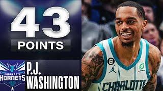 P.J. Washington Drops CAREER-HIGH 43 Points In Hornets W  March 28 2023