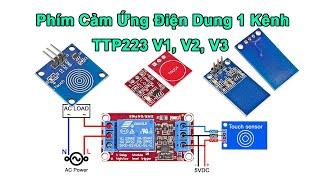 #234 TTP223 Phím Cảm Ứng Điện Dung 1 Kênh V1 V2 V3