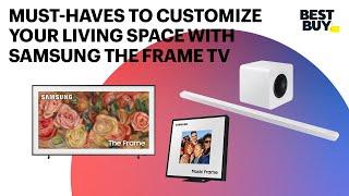 Must-Haves To Customize Your Living Space With Samsung The Frame TV   Best Buy