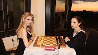 WGM DINA BELENKAYA VS WFM ANNA CRAMLING  BOTEZ CHESS CAMP ROUND 1