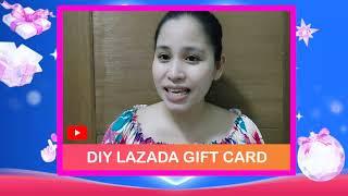 DIY LAZADA GIFT CARD   Christmas Giveaway  Merry Christmas 