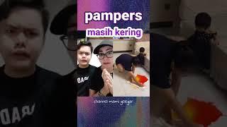 memanfaatkan pampers yang masih kering #shorts