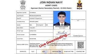 Navy Admit Card 2023  kaise Download Kare ? How To Download Indian navy SSR MR Admit Card 2023 ?