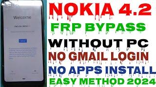 Nokia 4.2 ANDROID 11 GOOGLE ACCOUNT BYPASS Without PC 2024