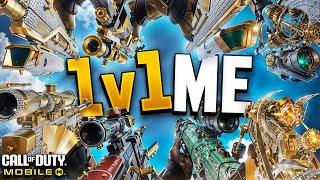 Beat Me 1v1 = Win the BattlePass Using Every Sniper in COD Mobile