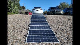 2000W Mobile Tesla Solar Charger - version 3.0 - more solar lower mass battery in frunk