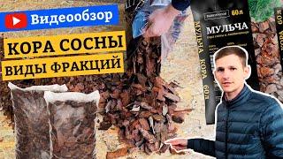 Обзор Кора сосны для Мульчирования. Производство мульчи Баркинвуд в Москве