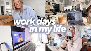 work days in my life wfh in nyc preparing for a busy week spring clothing haul what I cook