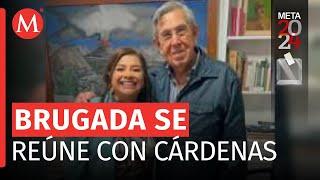 Clara Brugada se reúne con Cuauhtémoc Cárdenas en CdMx