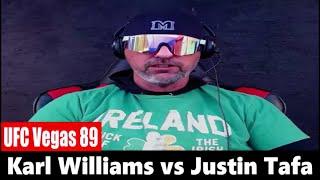 UFC Vegas 89 Karl Williams vs Justin Tafa PREDICTION