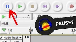 SOLVED How to fix audacity pausing while recording