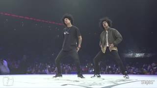 Hip hop Best 16 - Juste Debout 2019 - Les Twins Larry & Laurent vs Brotha E & Prince Wayne