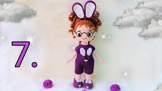 Tavşan kulaklı bebek yapımıTulum yapılışı #amigurumi #oyuncak #örgü