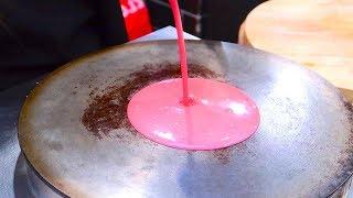 Sakura Blossom Crepe Ice Cream - Thai Street Food