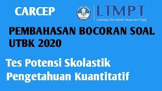 BOCORAN SOAL TPS UTBK 2020 PENGETAHUAN KUANTITATIF