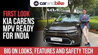 Kia Carens Makes Global Debut In India  First Look Kia Carens MPV Ready  carandbike #SVP