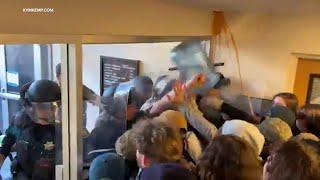 Video shows Humboldt students law enforcement clash during pro-Palestinian protest