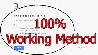 Site Cannot Be Reached - How To Fix Site Cant Be Reached Problem In Google Chrome