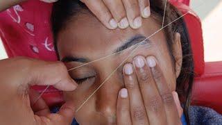 आइब्रो बनाना कैसे सीखेThreading banane ka tarikathreading kaise banaye  Threading tutorial