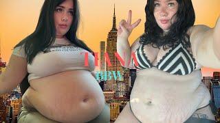 Curvy Feedee BBW Tiana Beauty Big Belly Weight Gain  Plus Size Lifestyle  Chubby