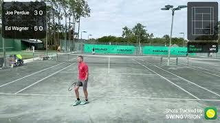 Wagner5 vs Perdue. Level 2 Tennis  Mens 55 Singles  Jan 2024  Held in Naples Florida.
