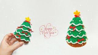 Вязаная елка крючкомНовогодняя игрушка крючком . Crochet christmas tree . Новогодний декор