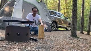 Car camping in beautiful Canada nature