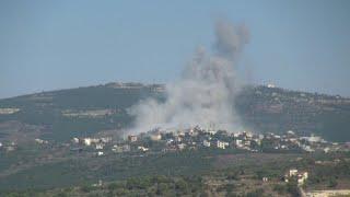 Smoke billows following Israeli strike on south Lebanon  AFP