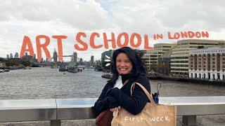 Art School Vlog  first week of class new friends exploring London