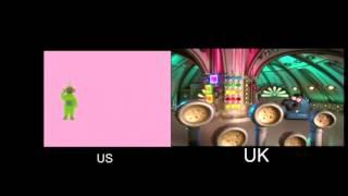 Side BY Side Teletubbies - Again-Again UKUS Comparison FIXED
