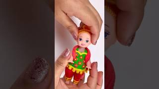 DIY Clay Indian Barbie Doll Making🪆🪆 Old Barbie Doll Makeover To Beautiful Village Barbie Doll
