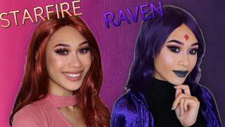 Starfire + Raven Cosplay Transformation  Teen Titans