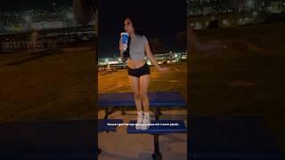 KP freestyles in the park with her #PolarPop  Song MISS ME WHEN IM GONE