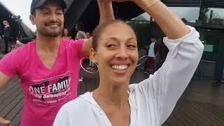 Open air rooftop dancing at Tempodrom Berlin Salsa Congress 2021