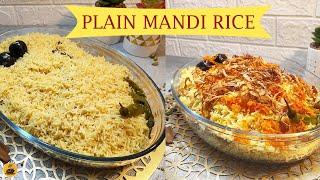 Mandi rice without Chicken or Mutton  Plain mandi rice recipe  Mandi Rice  Arabic rice