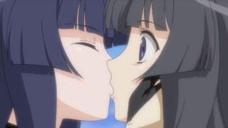 Anime girl kiss girl #32  Lesbian kiss