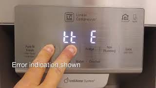 LG Refrigerator - How to show errors on the Side-by-Side Display