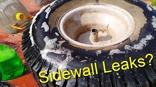 Fixing a tire with sidewall leaks