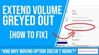 Extend Volume Greyed Out in Windows 11 FIX