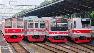 Kumpulan Kereta KRL Commuter Line Stasiun Pasar Minggu  JR 205 Marchen TM 6000 Tokyu 8500 JR 203