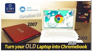 How to install Chrome OS on any Old Laptop PC or Macbook for Free– Cloudready OS