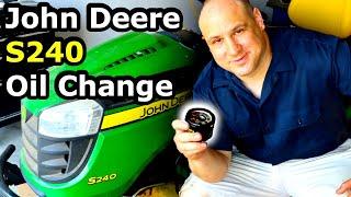 John Deere S240 OIL CHANGE Lets get this engine serviced