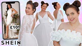 Trying On Cheap Wedding Dresses Fiance Reacts  Skin+Me  ad