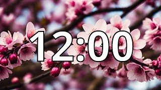 12 Minutes Timer with Music  Cherry Blossom Timer